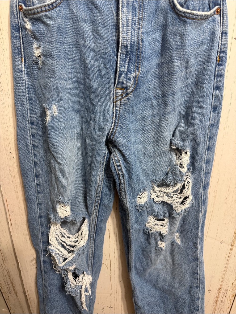 Zara THE 90'S FULL LENGTH Distressed Jeans - Picture 4 of 9